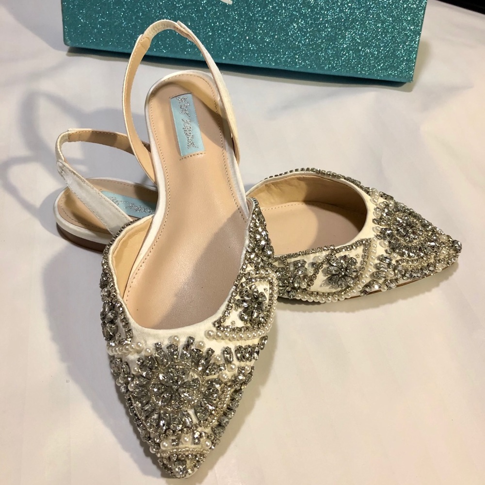 Betsy Johnson Blue - Wedding Shoes (Molly Size 7)